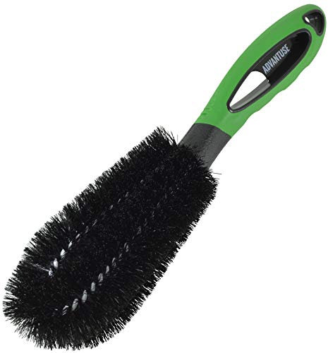 ADVANTUSE – Premium – Spazzola per cerchioni con filo rivestito contro graffi – per la pulizia di cerchi in alluminio e in acciaio – setole extra lunghe per il lavaggio accurato di auto