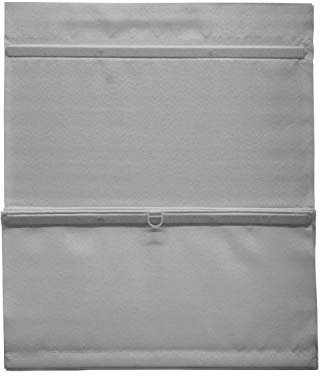 GARDINIA EASYFIX Raffrollo magnetisch inklusive Klettband, Raffgardine, Blickdicht, Alle Montage-Teile inklusive, Grau, 100 x 140 cm (BxH)