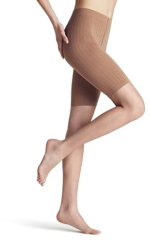 FALKE Damen Oberschenkel-Shapewear Cellulite Control 80 DEN W Pa blickdicht gegen Cellulite 1 Stück, Hautfarben Powder 4069, M