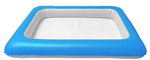 Zimpli Kids Inflatable Play Tray, Children's Sandbox Portable Table, Perfect Sensory, Messy Play Tray for Sand, Mud and Water