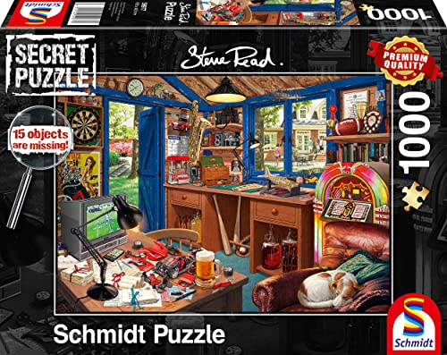 Schmidt 59977 Secret Puzzle, Vaters Werkstatt, 1000 Teile
