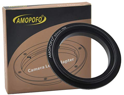 52mm Macro Lens Reverse Ring Compatible with for Nik-F D1,D1H,D3,D3X,D3s,D4,D200,D300,D300S,D700,D40,D50,D40X,D90,D7000 Camera and with 52mm Filter Thread Lens.Macro Shoot(52mm-Ai)