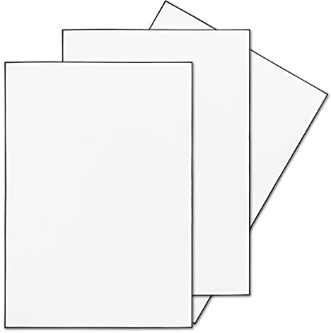 25 Stück Trauerpapier DIN A5 mit handgemachtem schwarzen Rand - 148 x 210 mm - Briefpapier für Kondolenz - Ideal auch zum Bedrucken