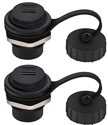 PENGLIN 2PACK USB 3.1 Type C Extension Coupler,Female to Female USB-C Feed Thru Converter Adapter Panel Mount DIY Jack with Dust Cover
