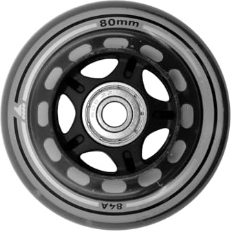 Rollerblade 80 mm Inline-Skate-Rad und Kugellager, 8er-Pack