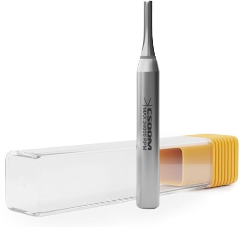 CSOOM TCT-Professional Fraise à rainurer avec tige de 8 mm, meuleuse droite CNC en carbure de tungstène, fraise à bois, convient pour tailler et rainurer 3 mm