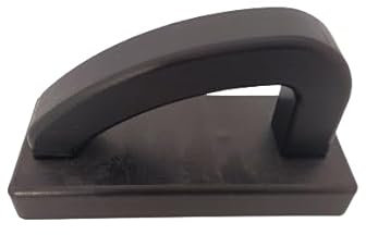 Facilemarket Raschietto per la Pulizia di Taglieri e Ceppi in polietilene 17X7 CM Nero