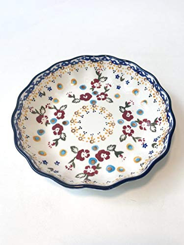 YIHANSS Tableware Polish Porcelain Hand-Painted Ceramic Soup Bowl Household Plate lace Plate deep Plate Double Ear Plate Rice Bowl-C
