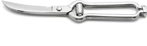 Trinciapollo retto inox lucido 23,5 cm tipo pesante extra dentato