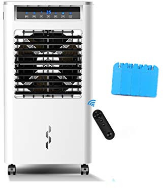 Portable Air Conditioner Fan Air Cooler, Portable Evaporative With Remote Control Humidifier Air Conditioner Fan And Bladeless Noiseless Fan, For Office, Dorm, Room(Free Ice Tray)
