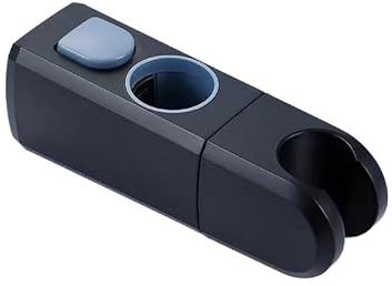 qudkdhs Duschkopfhalter, Duschkopfhalter Universal-Duschhalterung, 20-25 mm verstellbare Duschstange, ABS-Chrom, Badezimmerzubehör Duschkopfhalterung (Farbe: Schwarz 24 mm-1)