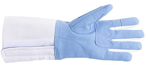 PHATM Fecht-Trainingshandschuhe Folien-Degen-Säbel-Wettkampf-Schutzhandschuh Fechtausrüstung(Blue (Left),5)