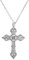 Bojueshaw Gothic Cross Pendant Necklace,Stainless Steel Cross Pendant,Vintage Cool jewellery for Special Occasions, Anniversaries,Festive,Birthady Gift