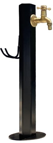 DJJYCTNM Colonna d'Acqua da Giardino, Rubinetto Giardino Verticale in Rame Antico Antigelo per Esterni, Idrante da Giardino con Fontana d'Acqua e Pistola a Spruzzo(95cm/37in)