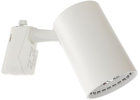 Gadpiparty Luz De Riel Led Cob 20w Blanco, Foco De Techo Orientable Para Tienda De Ropa, Iluminación Interior Para Cocina y Sala, Cabezal Ajustable, Luz De Acento Para Escaparates, Unidad Única