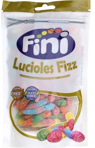 LUCIOLAS – Bonbons Acidulés Effervescents, Explosion de Saveurs Fruitées à Croquer (180g) - Le Lot De 4
