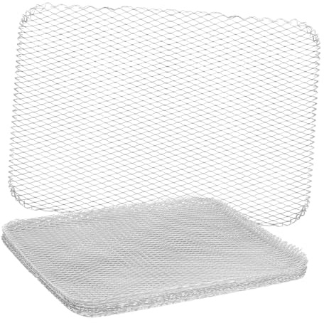 MOTHNUR Tapis De Gril en Maille Aluminium pour Barbecue Extérieur 10 Pièces, Résistant Chaleur, Antiadhésif, Coupe Personnalisée, Accessoires Cuisson Plein Air