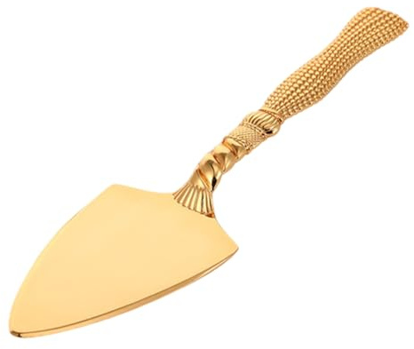 Toyvian Pelle à Gâteau Dorée Ergonomique pour Maison et Restaurant Spatule de Cuisson Polyvalente pour Pizza et Pâtisserie Accessoire de Cuisine Élégant et Pratique