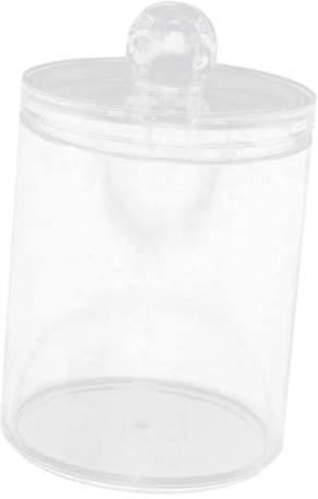 CLISPEED Caja Transparente para Almacenamiento de Bastoncillos de Algodón con Tapa Protectora contra Polvo y Humedad Organizador Compacto y Resistente para Baño y Maquillaje Diseño