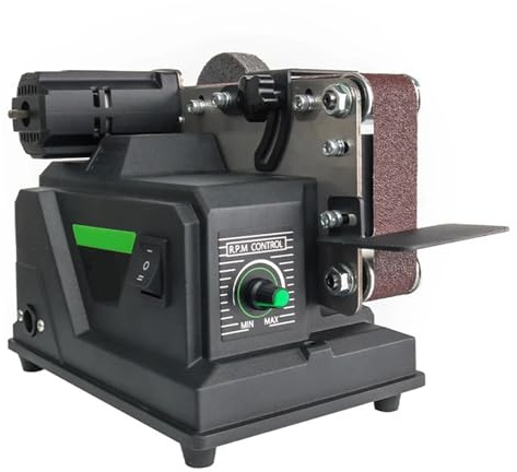 Lijadora De Banda Mini 180 W, Eléctrica Con 10 Bandas Lijado, Adecuada For Carpintería Bricolaje