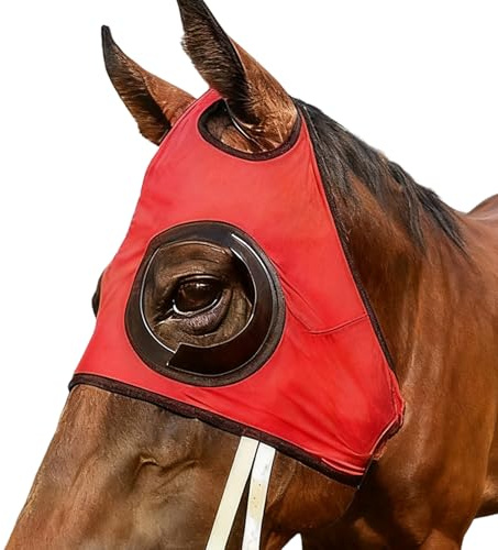 Ylnailky Anteojeras Oculares para Caballos - Anteojeras De Malla A Prueba De - para Ojos De Caballo | para Competición Ecuestre Entrenamiento Equitación Al Aire Libre Deportes Ecuestres