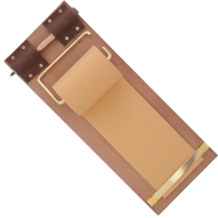 Milisten Papierrollenhalter Wand mit Stifthalter Vintage Memoboard für Einkaufslisten und Büro Inklusive Notizpapierrolle für Arbeitszimmer und Küche