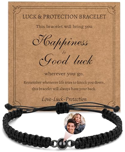 Easycosy Pulsera con Foto Personalizada, Pulsera Personalizada para Mujer