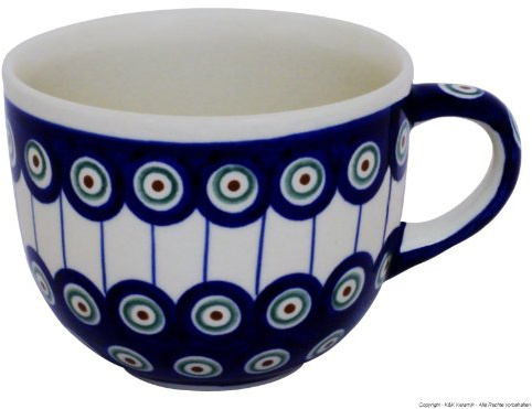 Bunzlauer Keramik Tasse Cappuccino Tasse) 0,35 l, 8