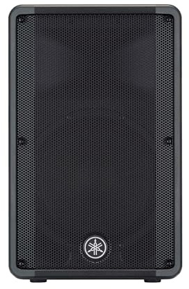 YAMAHA DBR12 Tragbarer Lautsprecher mit bis zu 1000 W Ausgangsleistung und kraftvollem Bass, 30,5 cm Tieftöner, Schwarz