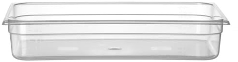 HENDI Gastronormbehälter, mit Skalierung, geeignet für Chafing Dishes, Bain-marie, Gefrierschränke, temperaturbeständig von -40° bis 80°C, 12L, GN 1/1, 530x325(H) 100mm, Polypropylen, Transparent