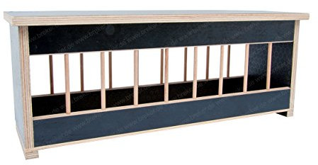 Breker Futtertrog aus Holz mit Deckel - 75 cm für Hund