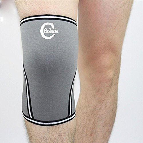 New – Tutore per ginocchio in neoprene 7 mm extra spesso SCR Best squat – Supporto e compressione, instabilità ginocchia maniche per dolore da artrite, corsa, ginnastica e fitness osteoporosi by