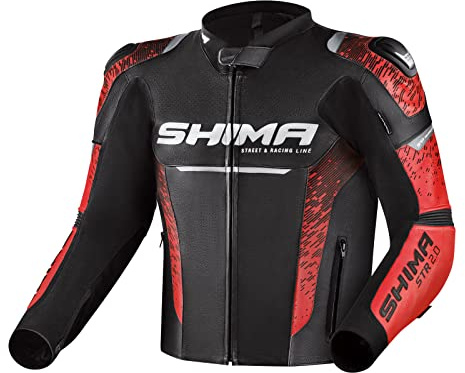 SHIMA Herren STR 2.0 Motorradjacke, Rot, 50