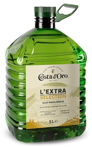 Costa d'Oro Costa d’Oro – L’Extra 5L PET. Olio Extravergine di oliva estratto a freddo.