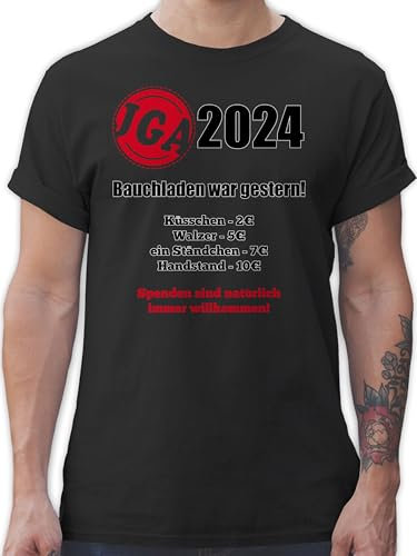 T-Shirt Herren - JGA Junggesellenabschied Männer - Aufgaben der Braut - Bezahlen - Bauchladen war gestern - 5XL - Schwarz - Outfit Polterabend Mann polter Tshirt jungesellenabschied 2022 Shirt