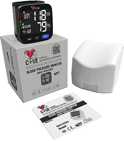 C+UE, Monitor de presión arterial de grado hospitalario, medición de muñeca.