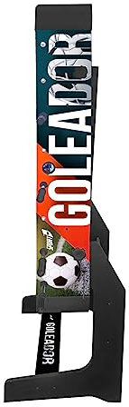 Sport1 Calcetto salvaspazio Goleador pieghevole. Calcetto balilla con gambe, da interno in MDF, misure 122x61x80cm. Bigliardino da casa con 8 aste passanti. Segnapunti e palline incluse. Uso indoor.