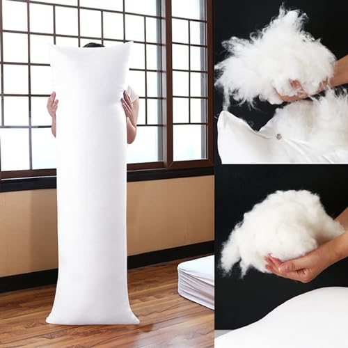 HOUSN Baby Seitenschläferkissen 160 * 50 cm Schlafkissen - Body Pillow Seitenschlafkissen Komfortkissen Erwachsene,Weiß