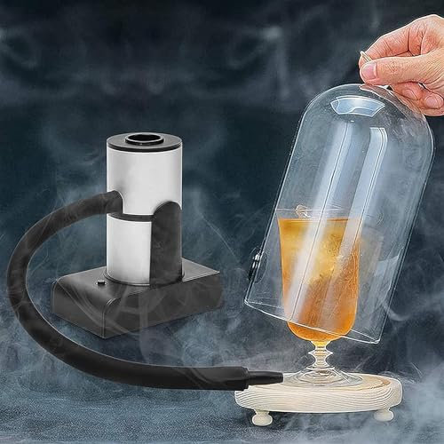 Fumoir portatif, fumoir à cocktail, fumoir à main pour la cuisine, infuseur de fumée pour Sous Vide Viande Saumon Cocktails Boisson Fromage BBQ Grill