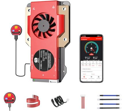 DALY Smart BMS 3S-20S 40A a 500A con módulo WiFi y Placa de protección de comunicación Can 485 para Paquete de batería de Litio de Iones de Litio (Li-Ion 6S 24V, 250A)