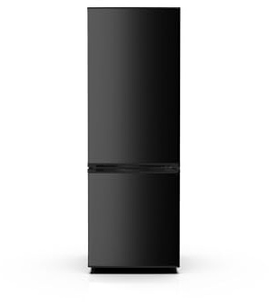 PKM Freistehend Kühl-Gefrierkombination KHKG173BC Schwarz 161L LED Beleuchtung 145 cm Energieklasse C