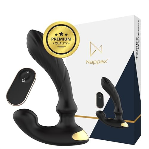 Prostata Vibration Männer - Nappex Tambo - Anal & Perineum Vibrator mit Leistungsstarkem Prostata-Tapper - Analdilo Stimulation Vibrators - Analvibratoren für Mann