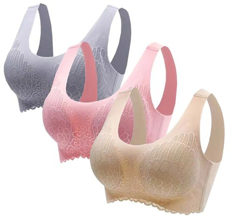 TYUIOP Bra & Underwear Set for Women UK Halter Neck Bras for Women Wide Back Bra Sports Bras Women Plus Size g Cup Minimiser Bras Strapless Front Buckle Lift Bra Removable Padded Bandeau