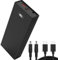 12V 3A Rechargeable Li-ION Battery, UPS Power Supply, Support QC/PD Quick Charge for LED Strips, CCTV Cameras, MP4 Players, Mobile Phones, Laptops, Access Control,Router (10000mAh)