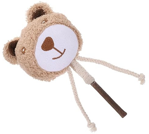 TOBBOMEY Plüsch Katzenspielzeug Silvervine Kaustab Für Katzen Interaktives Kauspielzeug Zum Beißring Für Katzen Mit Lustigem Design Für Hauskatzen