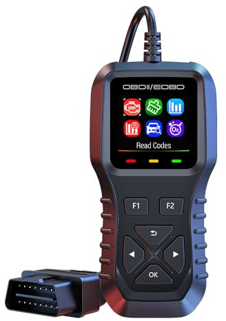 OBEST Dispositivo de diagnóstico OBD2 para coche, OBD-II/EOBD para todos los vehículos, 10 modos OBD2, 12 idiomas