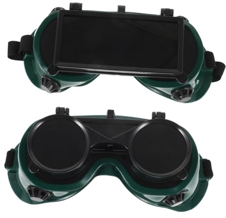 LIFKOME 2piezas Gafas De Soldar Abatibles Unidades Protección Integral Contra Radiación y Salpicaduras Material Duradero Para Soldadores Profesionales