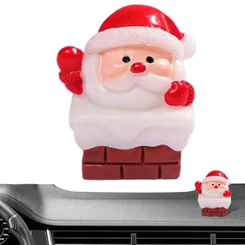 Mini jultomtefigurer | Söt juldekoration för skrivbord | juldekoration för bil instrumentbräda trädgård matbord – dekoration för bilinstrumentbräda