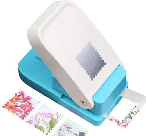 Motivstanzer Quadrat, Tab Stanzer, Papierstanzer, Tab Punch, Metal, Plasti-c, Stanzer für Lesezeichen, Selbstgemachte Index Tags, Bastelpapier, Tonpapier, Scrapbookpapier oder Decoupagepapier