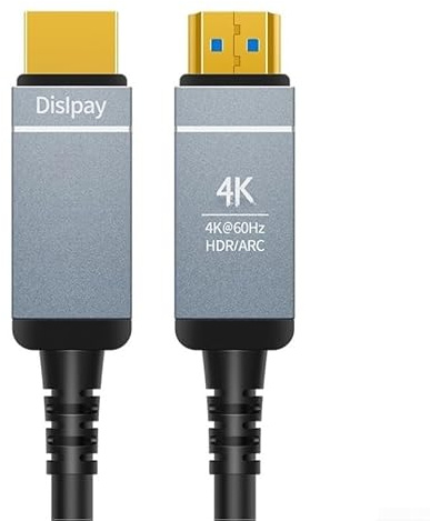 Cavo in fibra ottica ad alta velocità, cavo in fibra ottica 4K 60Hz, cavo ottico velocità 18 Gbps, rivestimento in nylon, per home theater o ufficio (10 metri)